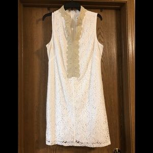Women’s white Eliza J dress size 12. Worn once.